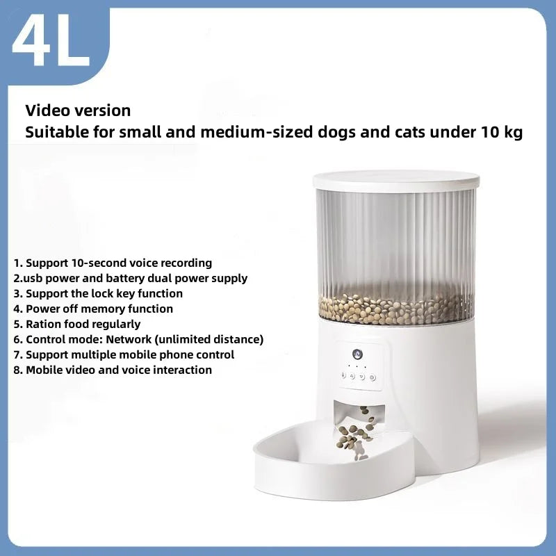 WiFi Smart Pet Feeder with Video