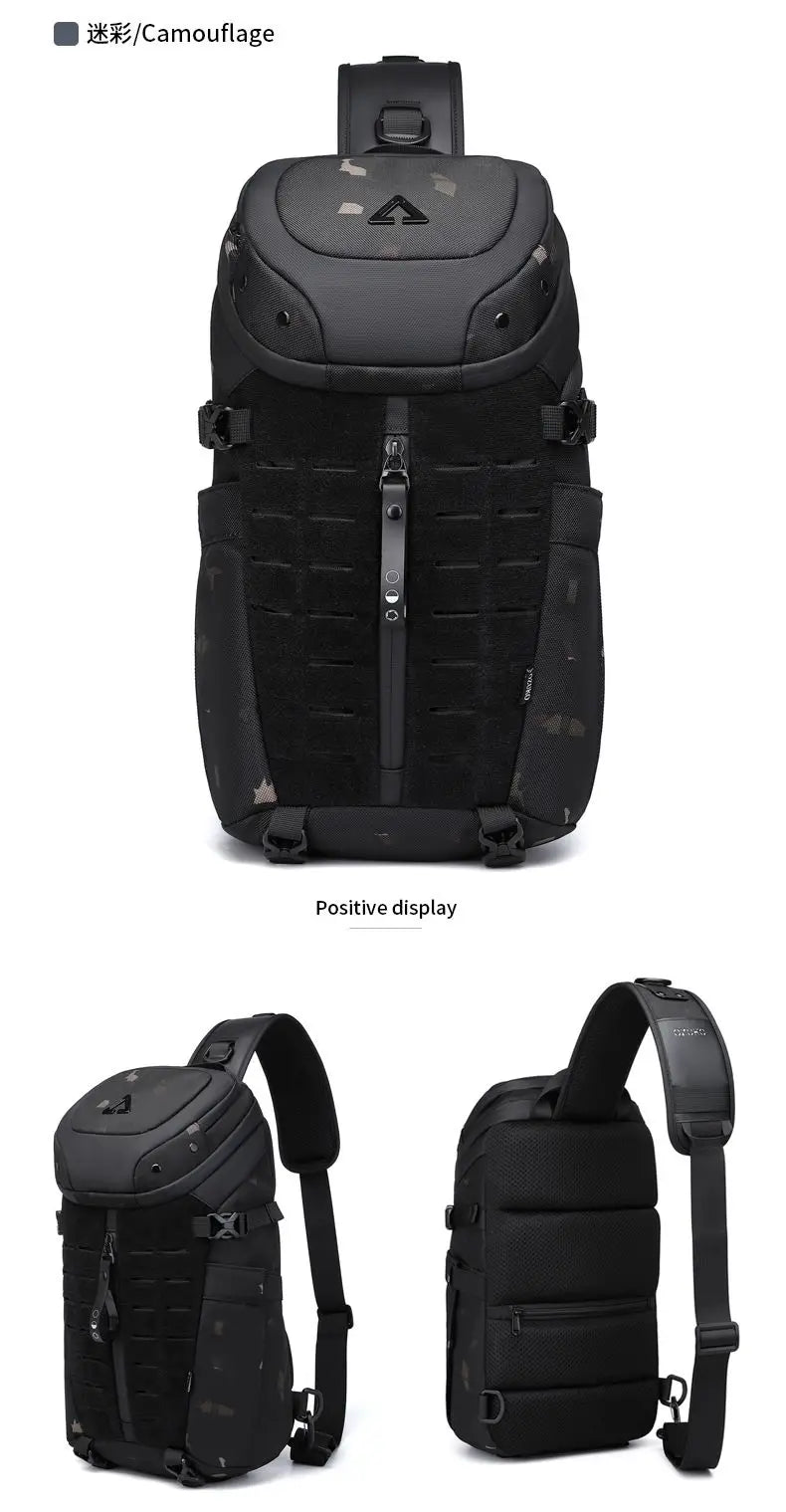 Ozuko Chest Bag Cross bag men Waterproof USB Man Crossbody Bag Anti-Theft Short Travel Messenger Sling Fashion Designer