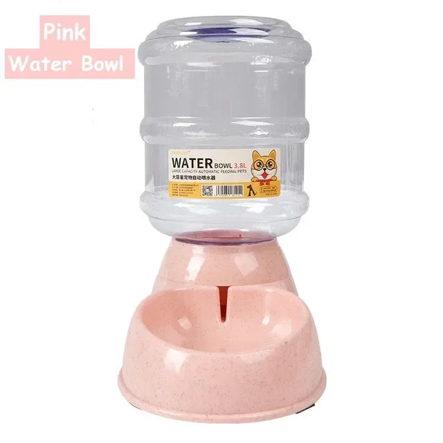 3.8L Dog Automatic Feeders Plastic Water Bottle Cat Bowl Feeding and Drinking Dog Water Dispenser Pet Feeding Bowl Pet Supplies