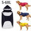 Large Pet Dog Face Raincoat Waterproof Polyester Safety Reflective Stripe Rain Jacket for Golden Retriever Labrador Husky S-6XL