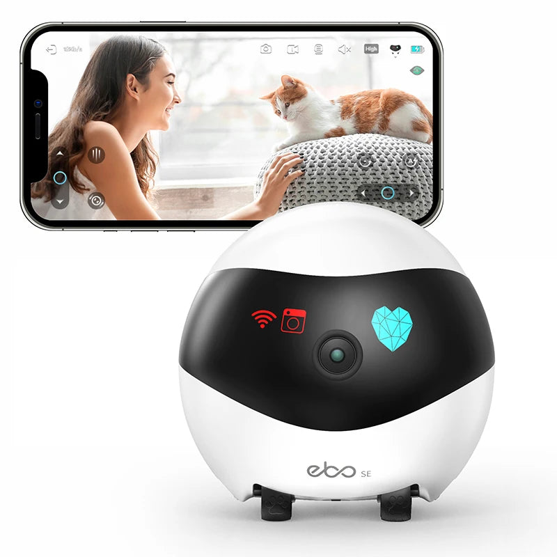 EBO SE Robot Home Intelligent Remote Control Wireless Whole House Mobile Camera Monitoring Smart Family Companion Move Tease Cat