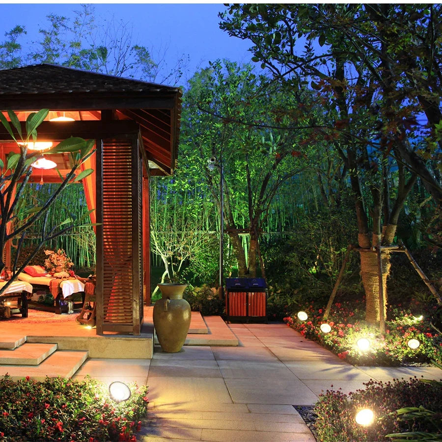 10-in-1 solar floor lamp outdoor waterproof solar garden lamp walkway, driveway decorative landscape lighting