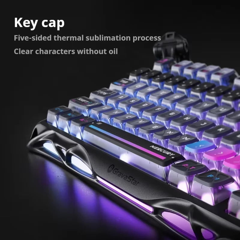 75k1 Pro Gaming  Mechanical Keyboard 79-Key Tri-Mode Connection Full-Key Hot-Swappable Aluminum Shell Fps Esports Games Keyboard
