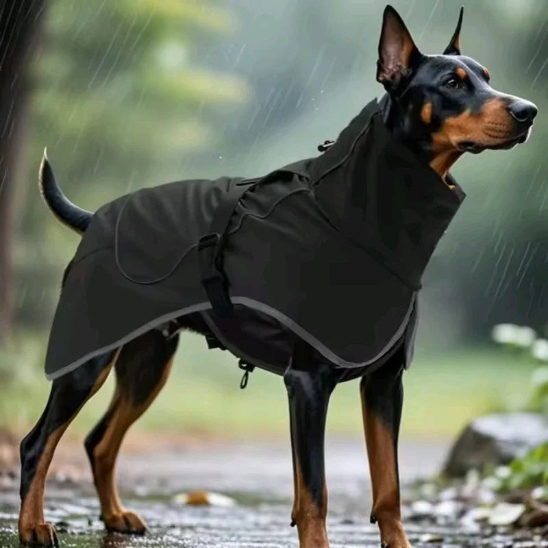Large Dog Pet Windbreaker Dog Raincoat Pet Stormcoat Waterproof Outdoor Pet Outdoor Waterproof Clothes Pets Raincoat Accessories