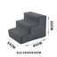 Removable Washable Anti Slip Foldable Pet Dog Cat Stairs High Elasticity Sponge Dog Training Stairs Cat Bed Stairs Play Stairs