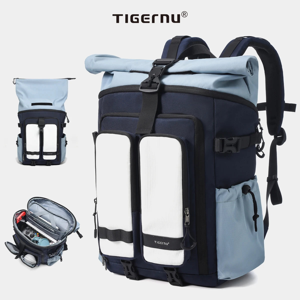 Tigernu School Backpack Bags For Women For Men Knapsack Nylon Backpacks Lady Bags Schoolbag Travel Backpack Male Korean Backpack