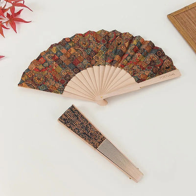 23cm Solid Wood Folding Fan, Bamboo Hand Folding Fan Retro Women'S Modern Minimalist Props Classic Wooden Folding Fan