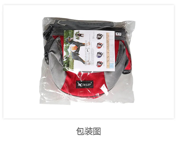 Oxford Fabric Outdoor Dog Backpack Double snack bag, dog training bag Waterproof Reflective Saddle Bag Medium Large Dog Tactical