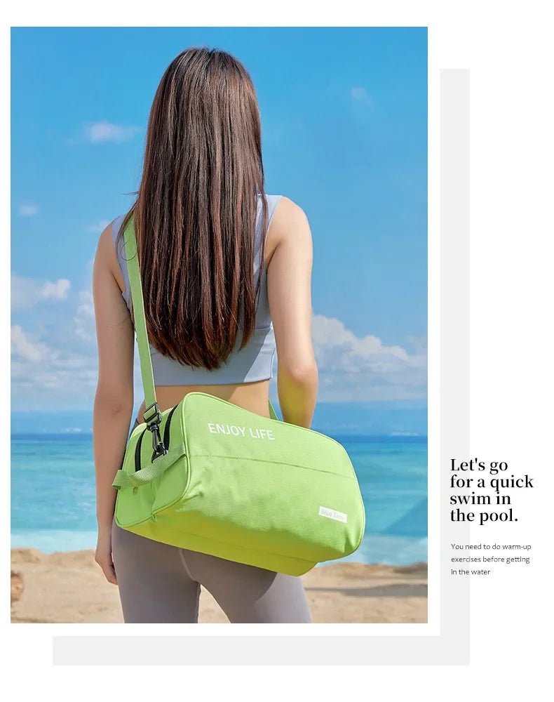 Multifunctional Wet-dry Swimming Bag for Men Women Portable Swming Storage Bag Waterproof Swim Organizer Gym Fitness Sports Bag