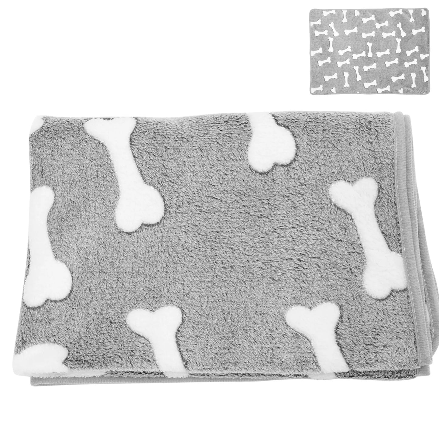 Coral Fleece Pet Blanket Warm Thick Dog Cat Blanket For Sofa Bed Winter Warmth Reusable Fleece Throw Small Animals