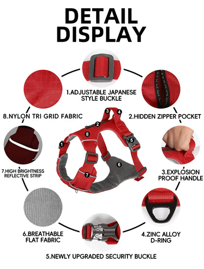 Anti-escape Pet Dog Vest Harness Reflective Adjustable Arn s Para Perros For Medium Large Dogs
