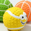 New Smiley Face Ball Latex Sound Toy Molar Teeth Cleaning Pet Latex Ball Dog Toy Pet Supplies