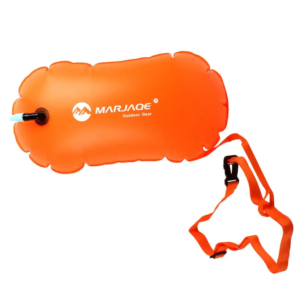 Swim Bubble - High Visibility Inflatable Swimming Tow Bag for Swimmers, Triathletes and Snorkelers