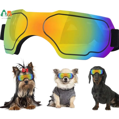 Small Dog Sunglasses,Dog Goggles with Adjustable Strap UV Protection Winproof Dog Puppy Sunglasses,Suitable for Dog Pet Glasses