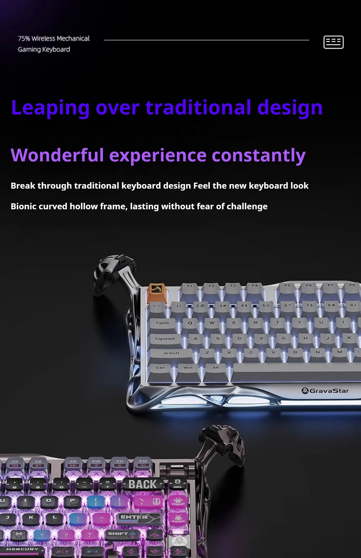 75k1 Pro Gaming  Mechanical Keyboard 79-Key Tri-Mode Connection Full-Key Hot-Swappable Aluminum Shell Fps Esports Games Keyboard