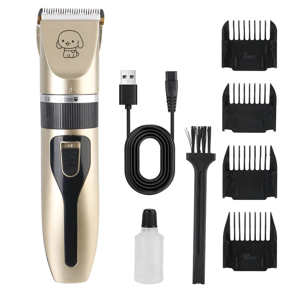 For Rabbit Dog Cat Puppy Grooming Clipper Cutter Pet Hair Clipper Pet Supplies Electric Scissors Haircut Trimmer Shaver Set