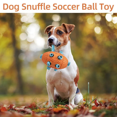 Pet Football Chew Toy, Dog Ball Sniffing Hidden Food Toy, Durable for Small, Medium and Large Dogs