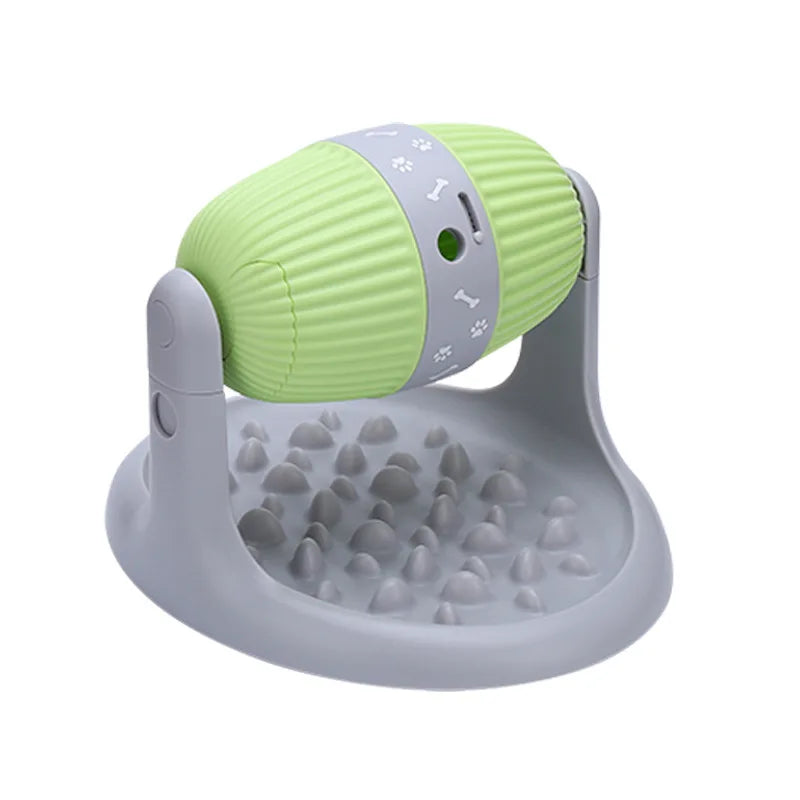 Small Medium Rotating Pet Cylindrical Roller Food Leaking Toy Leak Proof Food Ball Bowl Adjustable Height Pet Interactive Toy