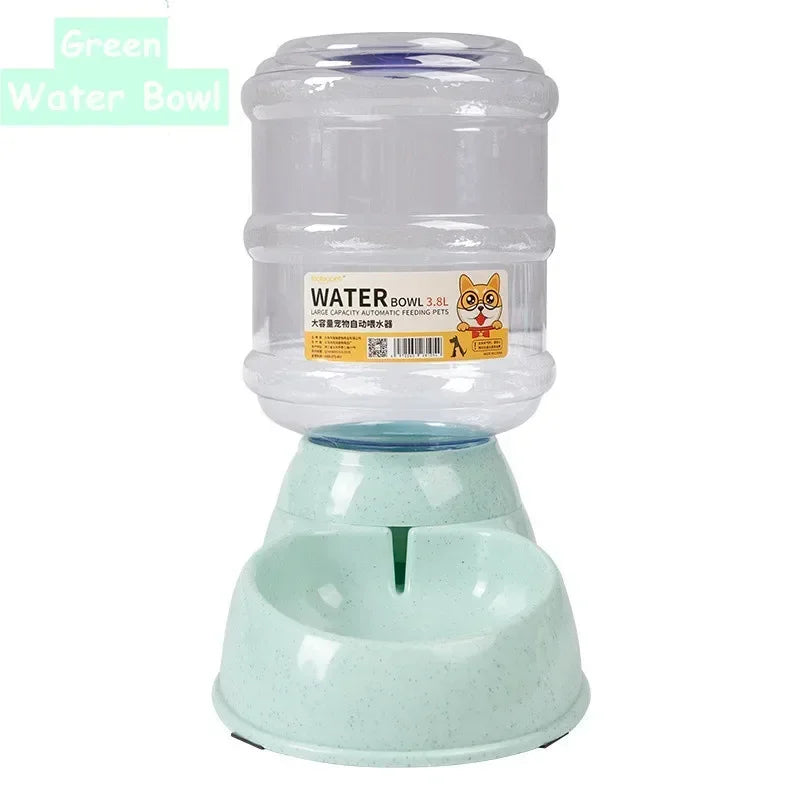 3.8L Dog Automatic Feeders Plastic Water Bottle Cat Bowl Feeding and Drinking Dog Water Dispenser Pet Feeding Bowl Pet Supplies