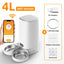 ROJECO Automatic Cat Feeder Pet Smart Cat Food Kibble Dispenser Remote Control Auto WiFi Double Feeder For Cats Dog Accessories