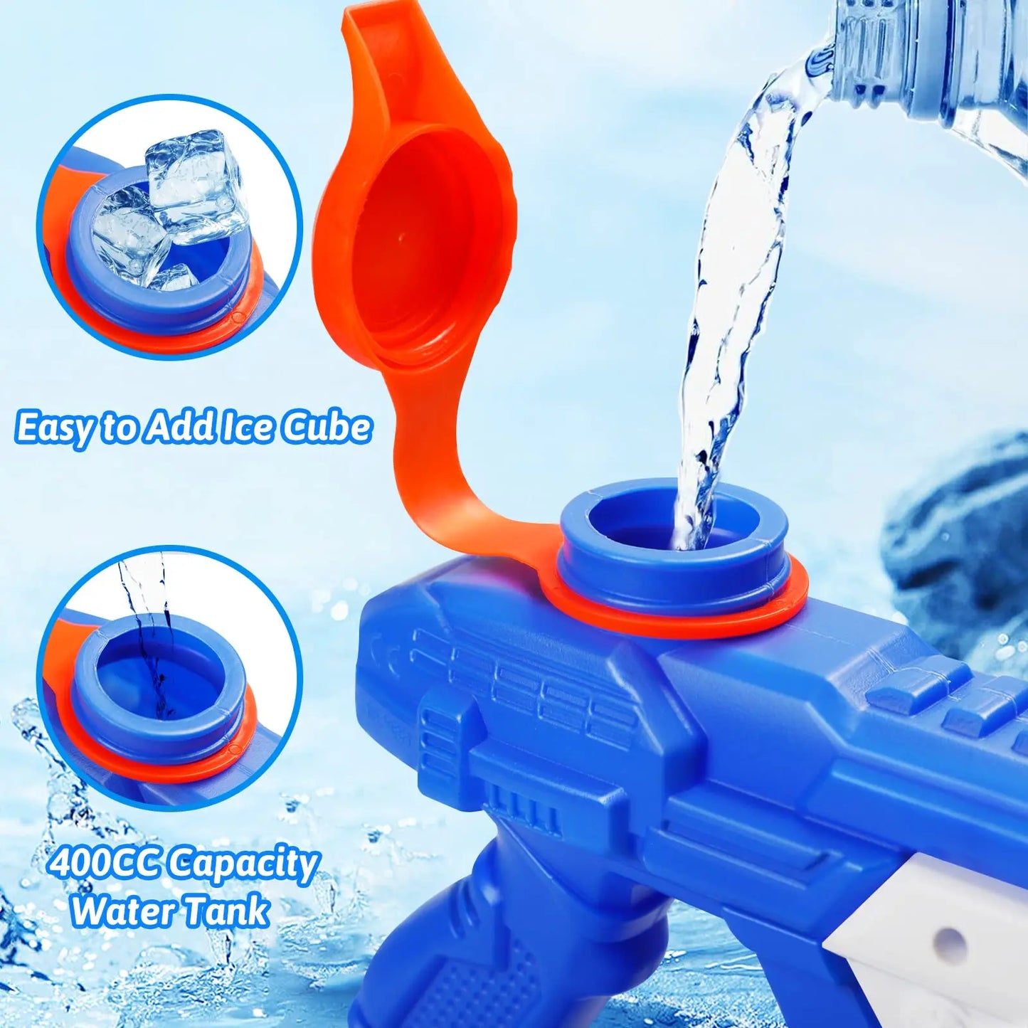 Water Gun for Kids Adults Squirt Super Water Gun Soaker Blaster Long Shooting Range Toys for Swimming Pool Beach Water Fighting