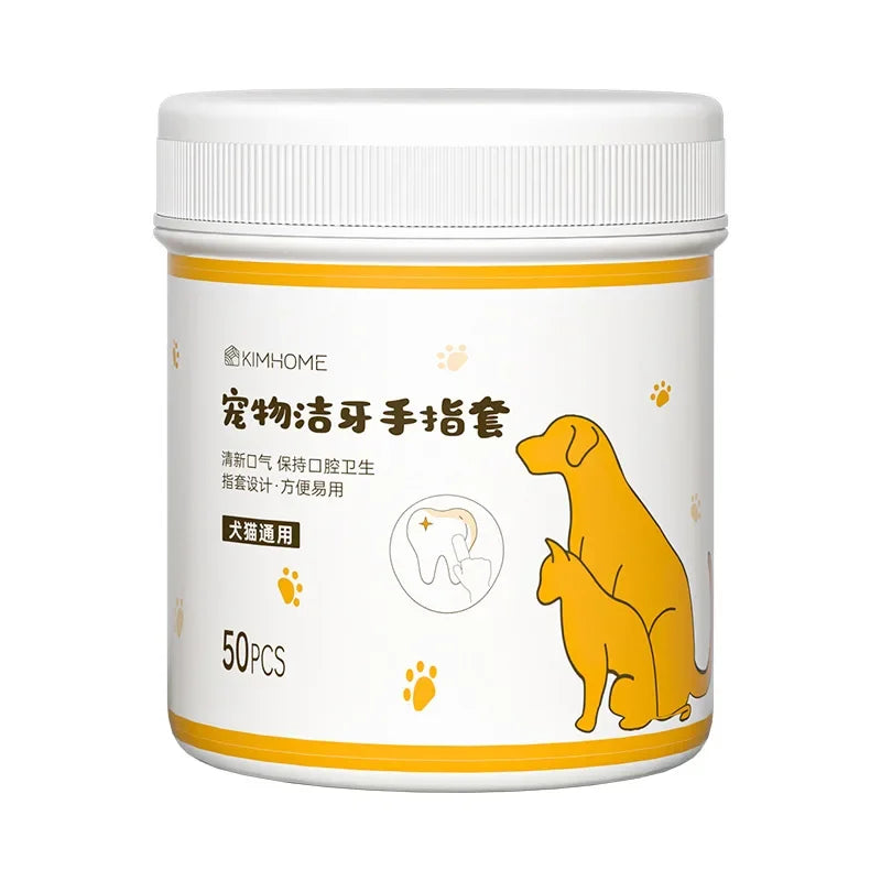Pet Cleaning Finger Cots, Teeth Cleaning, Dog Brushing, Tooth Cleaning Wipes