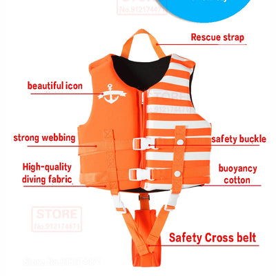 Life Jacket for Child Super Buoyancy Neoprene Life Vest Surf Raft Kayak Fishing Jet Ski Water Sport Swimming Rescue Life Jackets