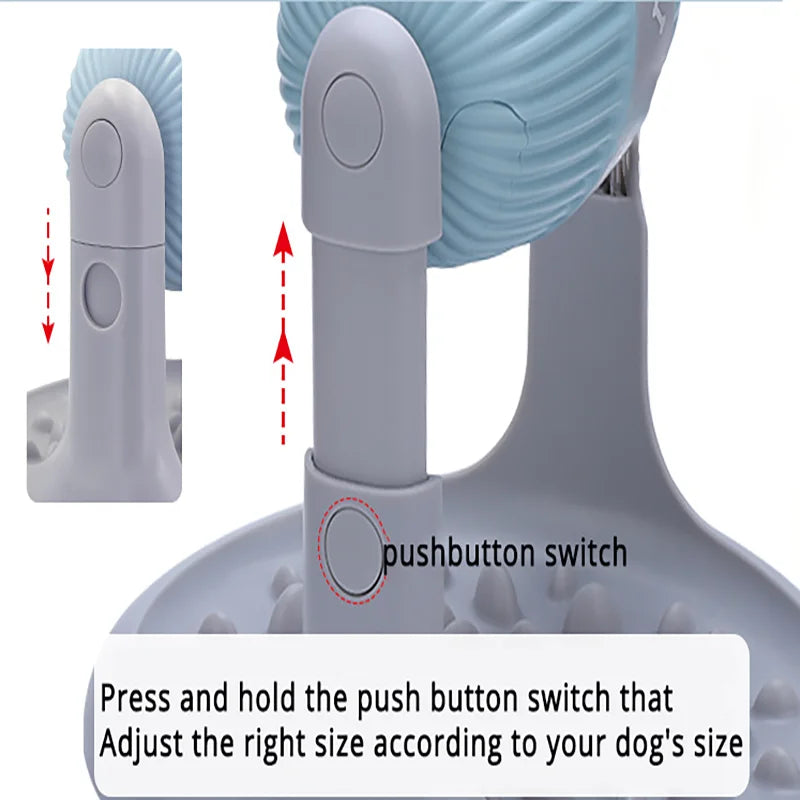 Small Medium Rotating Pet Cylindrical Roller Food Leaking Toy Leak Proof Food Ball Bowl Adjustable Height Pet Interactive Toy