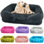 Winter Rectangular S M L XL Dog Beds Washable Plush Fluffy Dog Cat Bed Mat Pet Cushion Big Medium Kennel House camas para perro