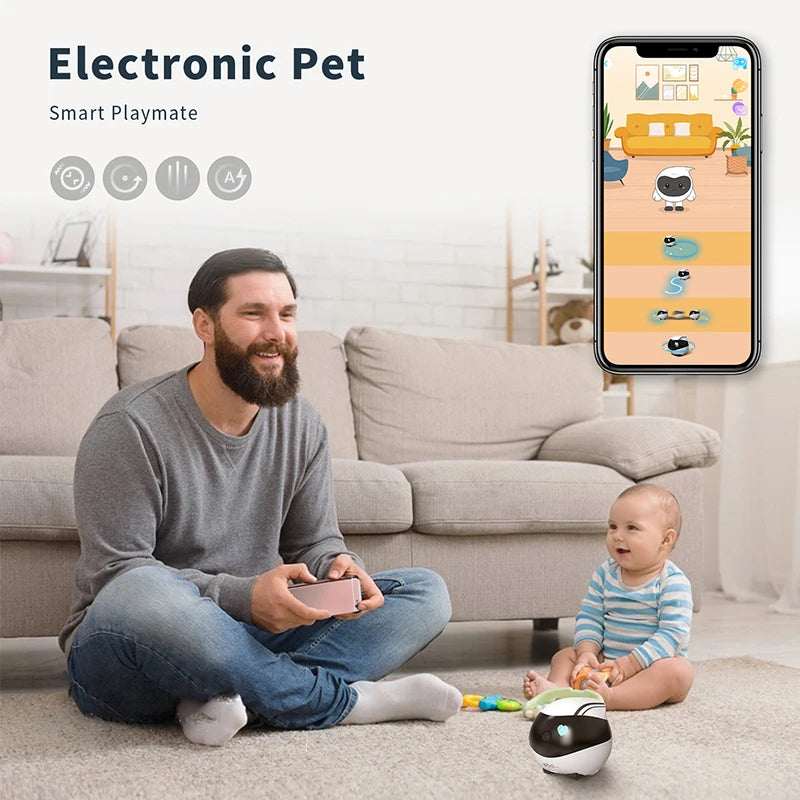 EBO SE Robot Home Intelligent Remote Control Wireless Whole House Mobile Camera Monitoring Smart Family Companion Move Tease Cat