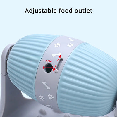 Small Medium Rotating Pet Cylindrical Roller Food Leaking Toy Leak Proof Food Ball Bowl Adjustable Height Pet Interactive Toy