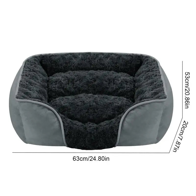 new Dog Bed Bolster Couch Dog Bed for Large Dogs Removable Washable Cover Pet Bed Foam Nonskid Dog Mat Cat Bed Kennel