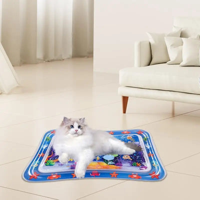 Water Sensory Playmat for Pet cat dog Play Water Sensory Playmat Cool summer Kittens Puppies Cooling Bed Mats