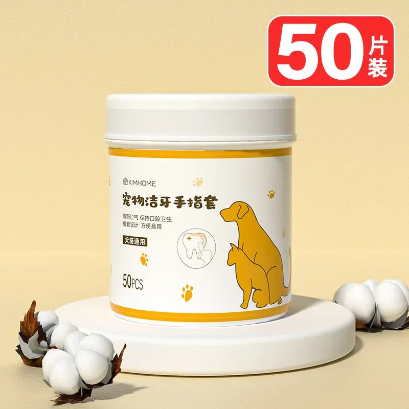 Pet Cleaning Finger Cots, Teeth Cleaning, Dog Brushing, Tooth Cleaning Wipes