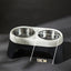 Stainless Steel Raised Dog Bowl - Anti-Knock Elevated Feeder
