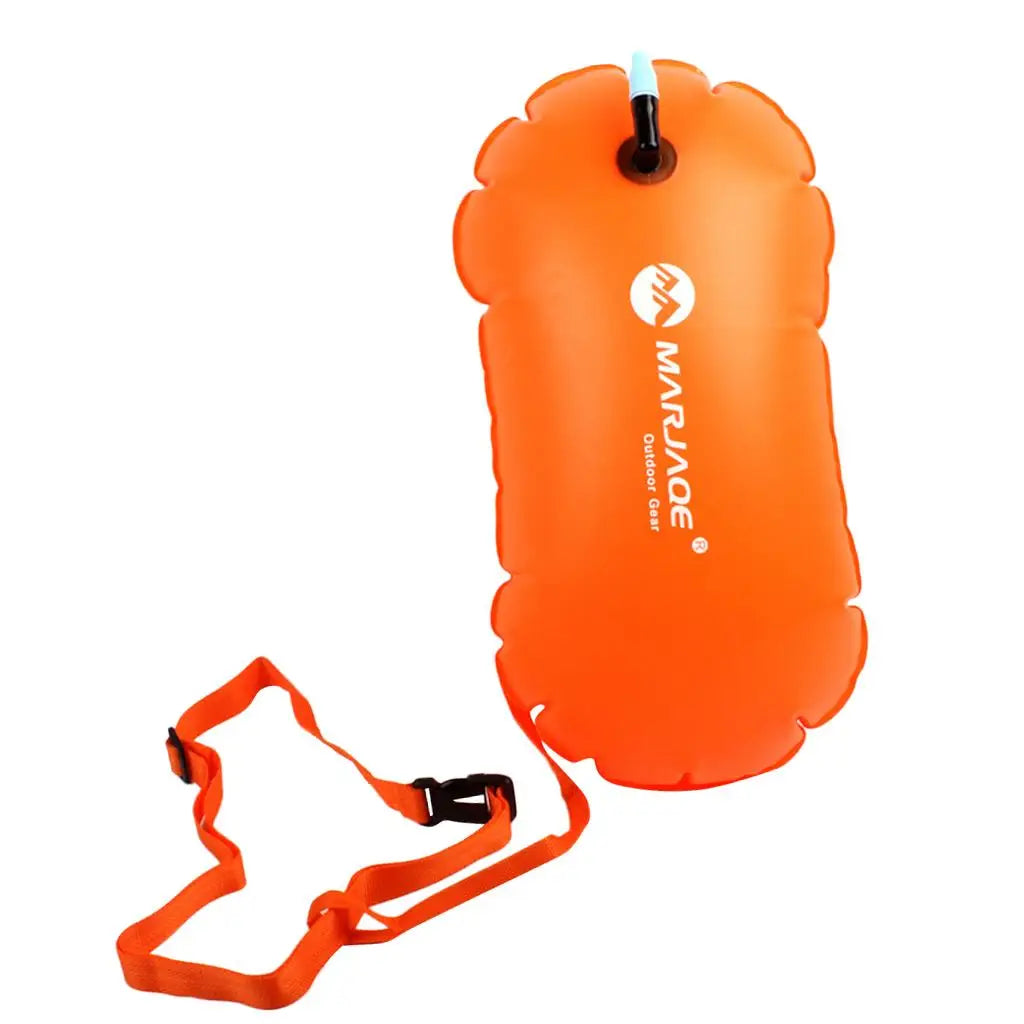 Swim Bubble - High Visibility Inflatable Swimming Tow Bag for Swimmers, Triathletes and Snorkelers
