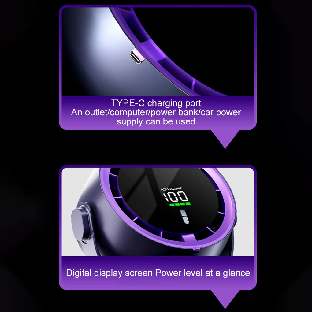 Digital Display Desktop Remote Control Fan 720 Degree Rotation Adjustable Clip-on Fan Office High Speed Turbine Powerful Fan