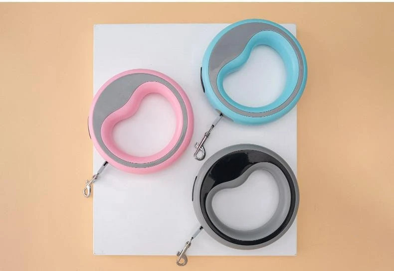 Automatic Retractable Dog Leash - Wear-resistant Pet Lead for Poodle Bichon Corgi Walking & Outing