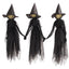 Halloween Colourful Glow Three Hand-Holding Witches Sound-activated hand-holding witch Halloween light up decoration props