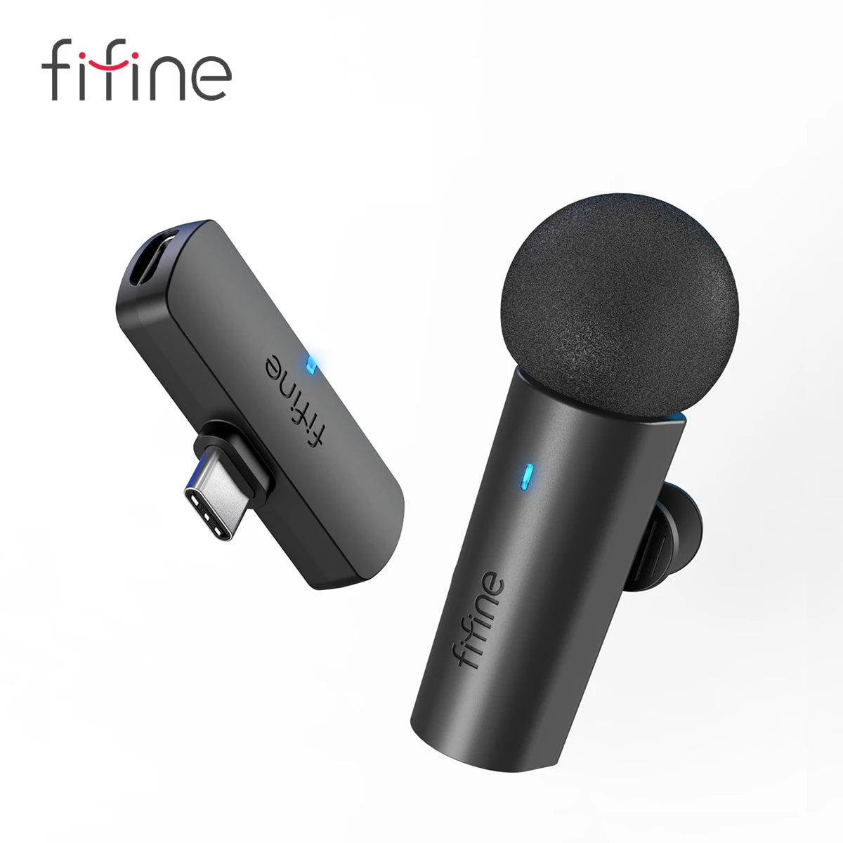 Wireless Lavalier Recording Microphone,Type-C Mini MIC for Mobile Phone/Tablet/Laptop,Live Streams/Vlog/Interview-M6-ADS1507