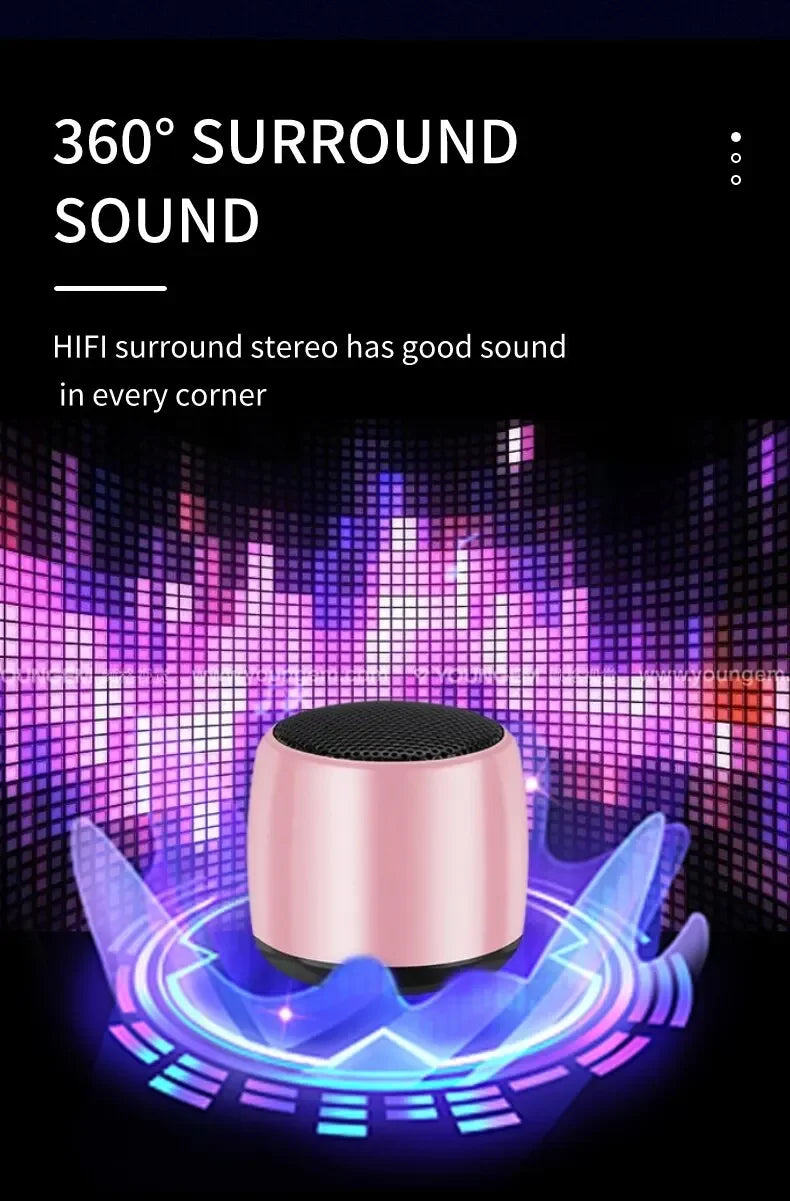 Portable Speaker, Experience Superior Sound with the Bluetooth M1 Portable Speaker: Mini Outdoor Subwoofer with Stereo Surround, USB Audio Player, and Built-in Microphone- DSAE0.A05ES-18002
