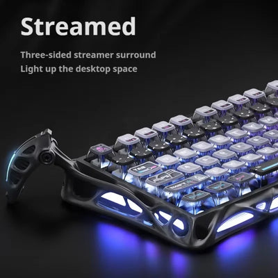 75k1 Pro Gaming  Mechanical Keyboard 79-Key Tri-Mode Connection Full-Key Hot-Swappable Aluminum Shell Fps Esports Games Keyboard