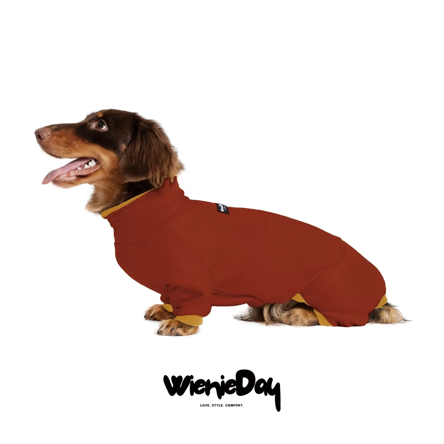 Fashion Red Dachshund Clothes Stretch Spring Winter Soft Sausage Dog Four-legged Pajamas Comfortable Autumn Badger Dog Clothes