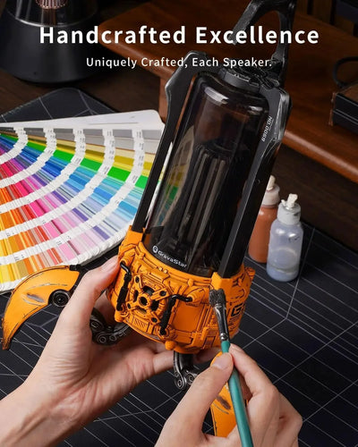 Gravastar Portable BT Speaker & LED Table Lamp 9H Durable TWS Pairing Wireless Gaming Speakers Camping Gifts Battery Powered