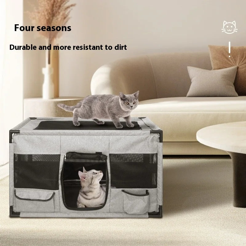 Dog Pet Nest 600DPU Oxford Cloth Cat and Dog Delivery Room Animal Cage Kennel Octagonal Fence