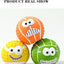 New Smiley Face Ball Latex Sound Toy Molar Teeth Cleaning Pet Latex Ball Dog Toy Pet Supplies