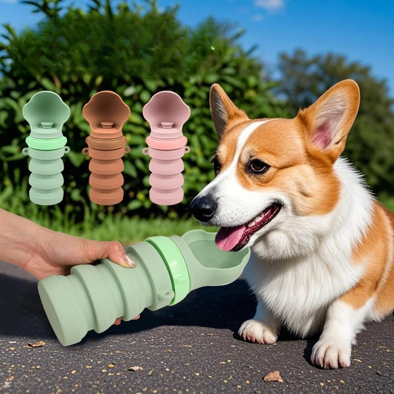 Portable Foldable Silicone Pet Water Dispenser