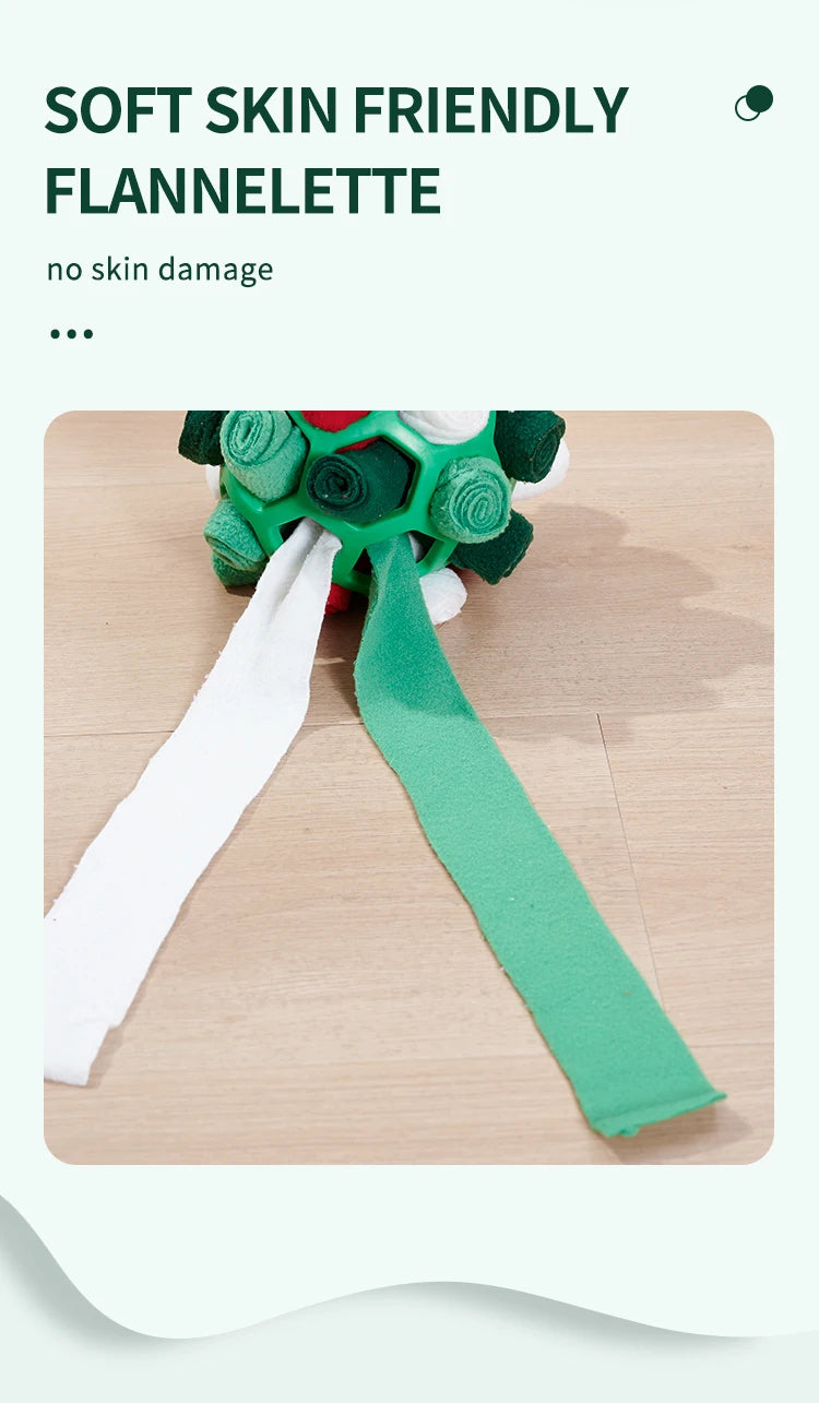 Pet Sniffing Ball Halloween Christmas Gift Toy for Pets Hiding Food Toy For Dog Interactive Rubber Ball Dog Sniffing Puzzle Toys