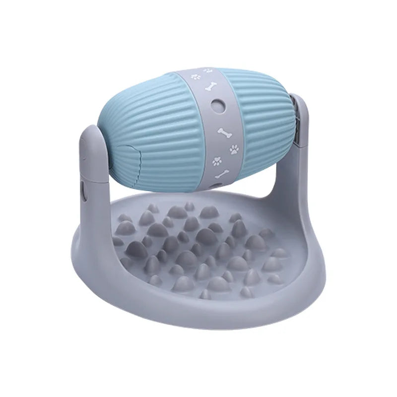 Small Medium Rotating Pet Cylindrical Roller Food Leaking Toy Leak Proof Food Ball Bowl Adjustable Height Pet Interactive Toy