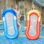 Inflatable Float Hammock floaties for adults Perfect for Poolside Lounging Swimming Pool Loungers Beds Foldable Striped Parties